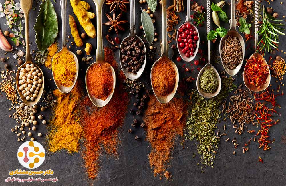 ادویه‌های مناسب پرکاری تیروئید