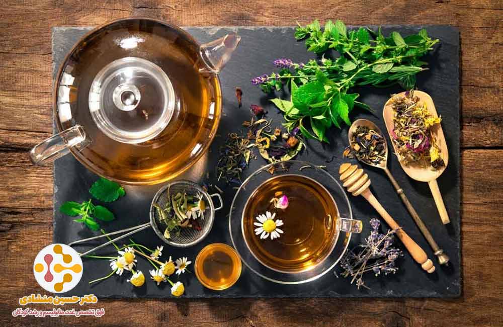 دمنوش‌های مناسب پرکاری تیروئید