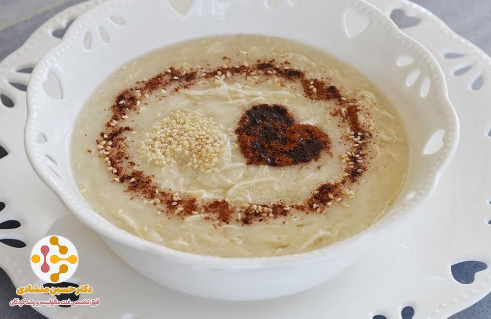 حلیم خانگی با دارچین و گردو